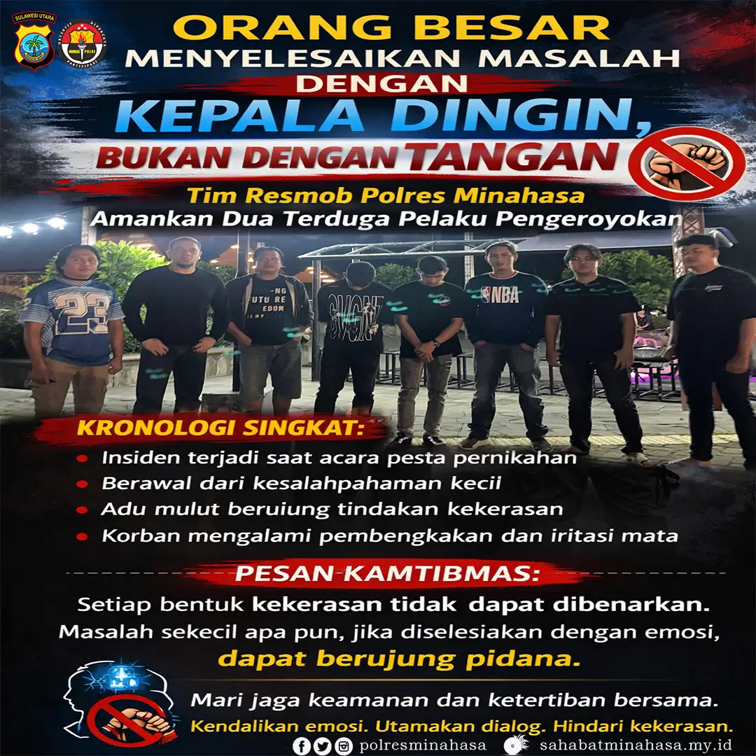 Orang Besar Menyelesaikan Masalah dengan Kepala Dingin, Bukan dengan Tangan
