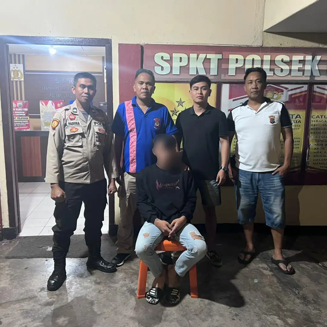 Polsek Langowan Amankan Pelaku Penganiayaan Terhadap Remaja di Desa Atep