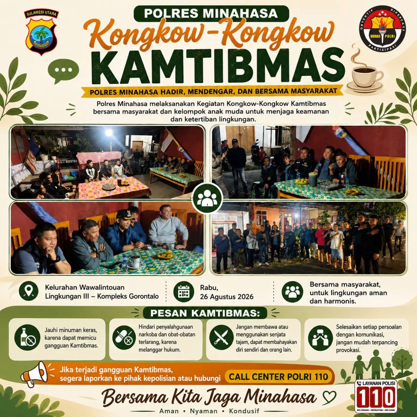 Kongkow-Kongkow Kamtibmas Polres Minahasa