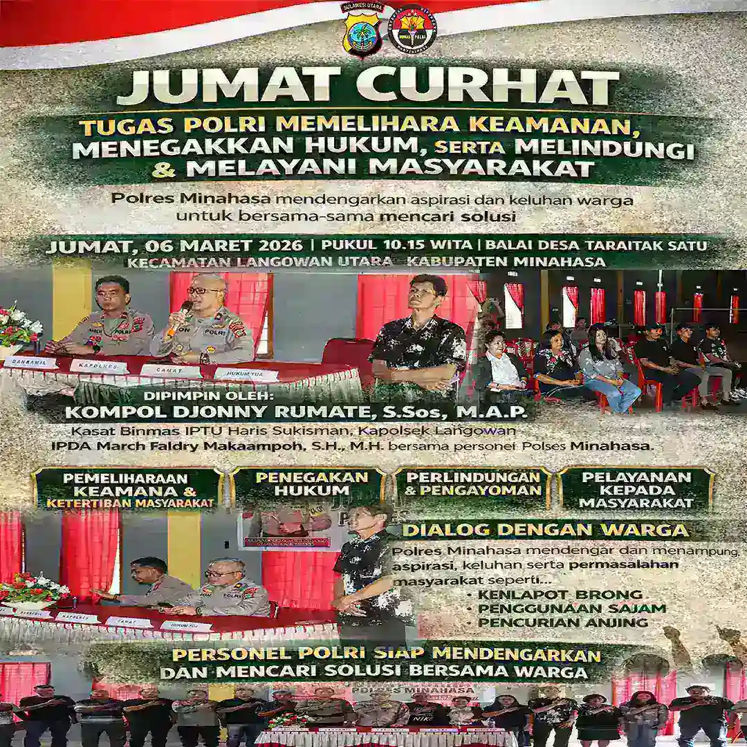Jumat Curhat: Tugas Polri Memelihara Keamanan, Menegakkan Hukum, serta Melindungi dan Melayani Masyarakat