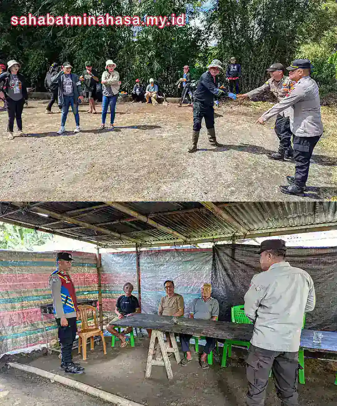 Polsek Kakas Laksanakan Cipta Kondisi Dan Monitoring Tahapan Pilkades