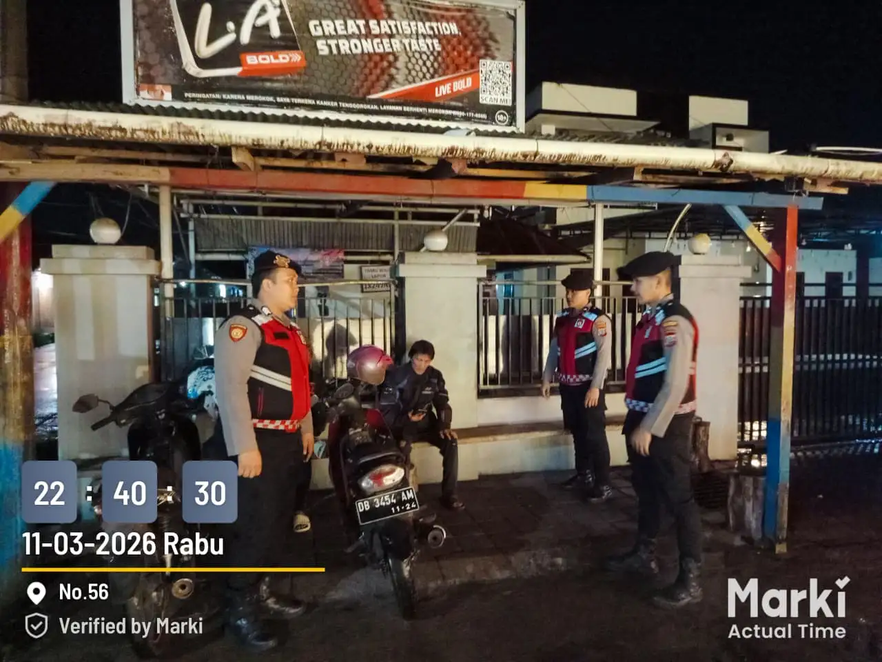 Patroli Pantera Presisi Sat Samapta Polres Minahasa Intensifkan Pengawasan Kamtibmas di Malam Hari