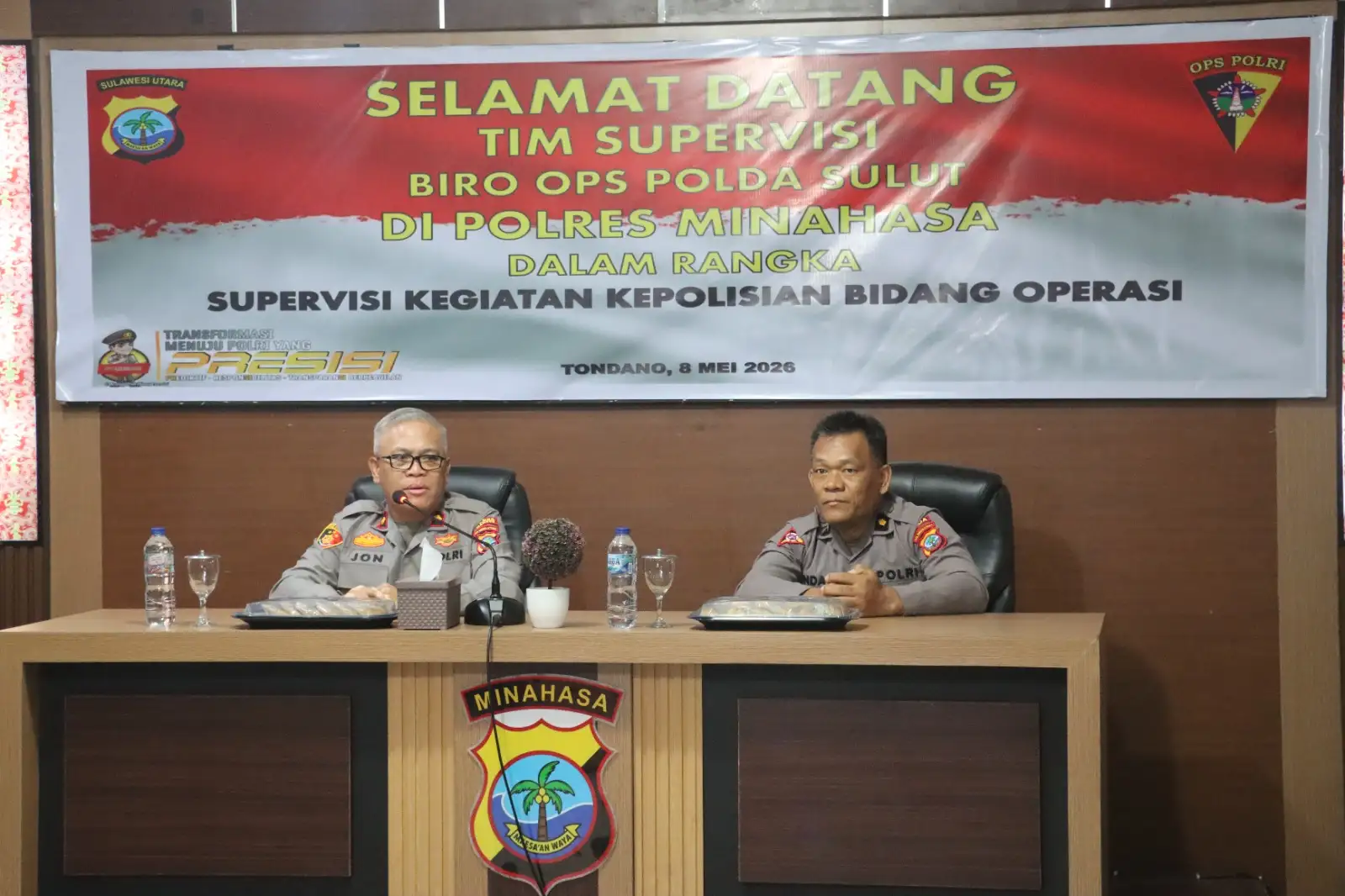 Biro Ops Polda Sulut Laksanakan Supervisi Bidang Operasi di Polres Minahasa, Perkuat Optimalisasi Pelaporan Digital